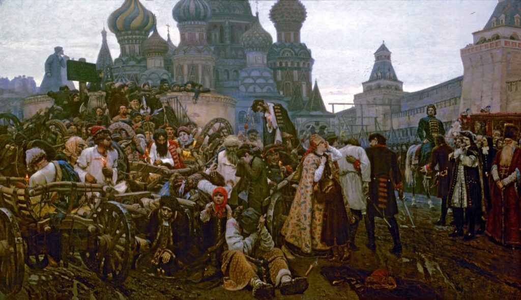 Утро стрелецкой казни. Картина Василия Сурикова. 1881 год