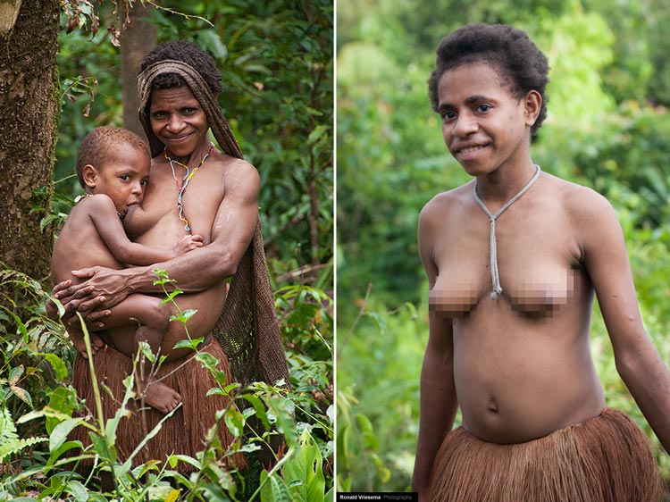 девушки племени в Бразилии